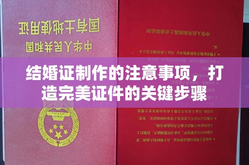丹寨结婚证制作的注意事项，打造完美证件的关键步骤