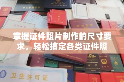 丹寨掌握证件照片制作的尺寸要求，轻松搞定各类证件照