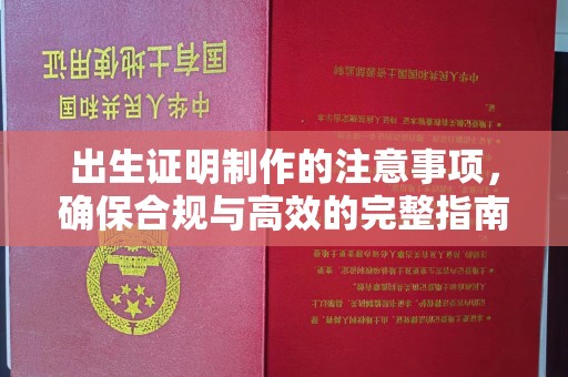 丹寨出生证明制作的注意事项，确保合规与高效的完整指南