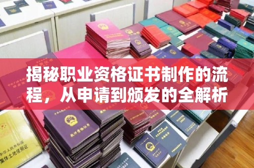 丹寨揭秘职业资格证书制作的流程，从申请到颁发的全解析