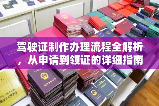 丹寨驾驶证制作办理流程全解析，从申请到领证的详细指南