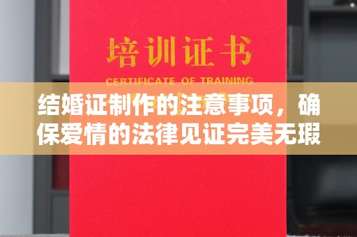 丹寨结婚证制作的注意事项，确保爱情的法律见证完美无瑕